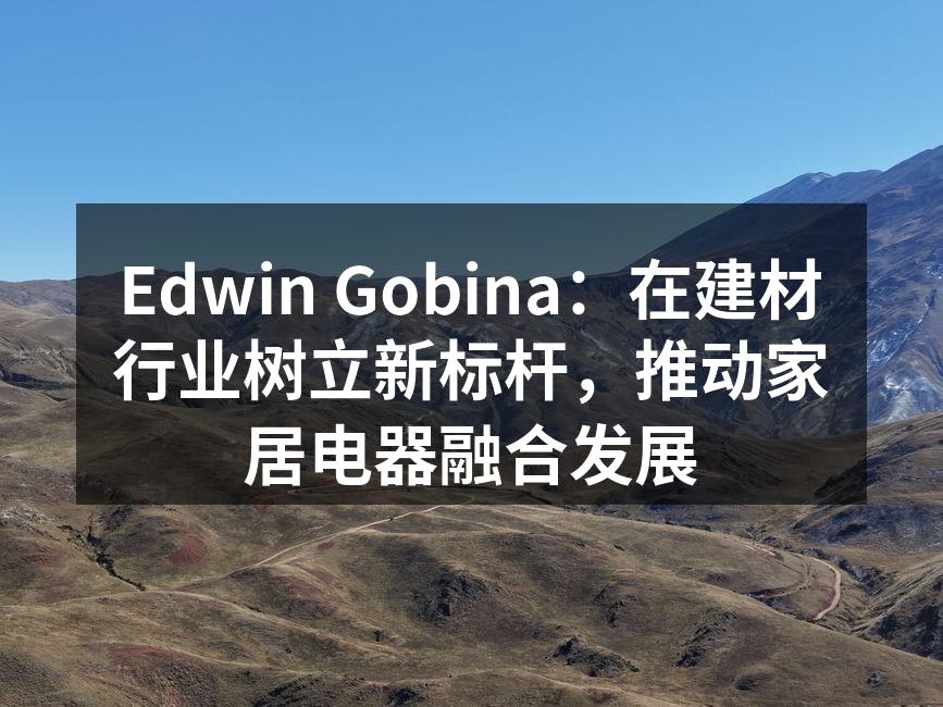 Edwin Gobina：在建材行业树立新标杆，推动家居电器